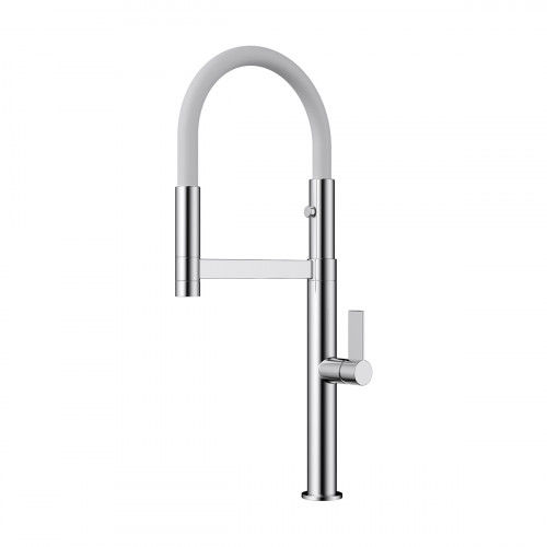 Смеситель для кухни Omoikiri Osaka-C-WH латунь/хром/белый, 4994332