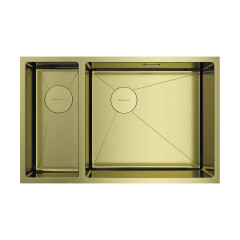 Кухонная мойка Omoikiri Taki 69-2-U/IF-R Side-LG нерж. сталь/светлое золото, 4993184