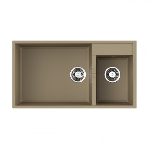 Кухонная мойка Omoikiri Tedori 85-2-U-SA Tetogranit/бежевый, 4993942