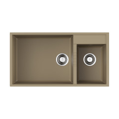 Кухонная мойка Omoikiri Tedori 85-2-U-SA Tetogranit/бежевый, 4993942