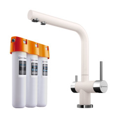 Комплект смеситель+фильтр Omoikiri Nagano-PA + Pure drop Lite, 4216.8028