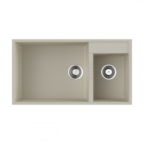 Кухонная мойка Omoikiri Tedori 85-2-U-WH Tetogranit/белый, 4993943