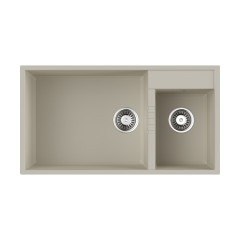 Кухонная мойка Omoikiri Tedori 85-2-U-WH Tetogranit/белый, 4993943