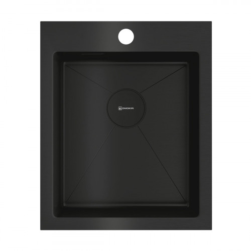 Кухонная мойка Omoikiri Akisame 41-GB нерж. сталь/графит, 4997011