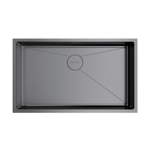 Кухонная мойка Omoikiri Taki 74-U/IF-GM нерж. сталь/вороненая сталь, 4993498