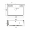 Кухонная мойка Omoikiri Kinokawa 90-GR Artceramic/leningrad grey, 4993854
