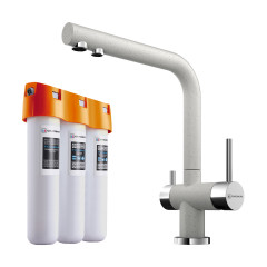 Комплект смеситель+фильтр Omoikiri Nagano-EV + Pure drop Lite, 4065.8028