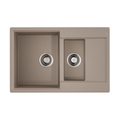 Кухонная мойка Omoikiri Daisen 78-2T-SA Tetogranit/бежевый, 4993536