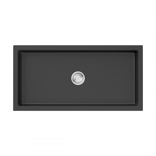 Кухонная мойка Omoikiri Mikura 91-BL Natceramic/черный, 4997087