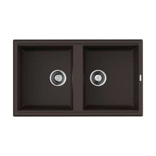 Кухонная мойка Omoikiri Tedori 86-2-DC Tetogranit/темный шоколад, 4993928