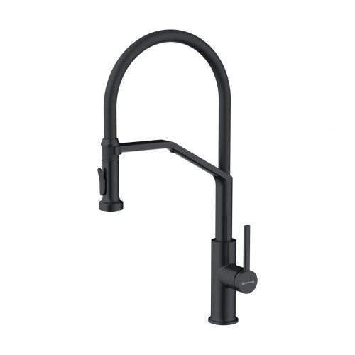 Смеситель для кухни Omoikiri Makkari 2 Plus-SB-GB-BL латунь/графит/черный, 4994495