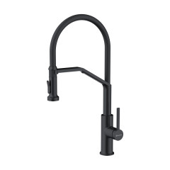 Смеситель для кухни Omoikiri Makkari 2 Plus-SB-GB-BL латунь/графит/черный, 4994495