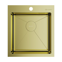 Кухонная мойка Omoikiri Akisame 46-LG нерж. сталь/светлое золото, 4973081