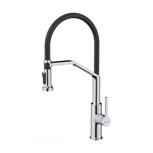 Смеситель для кухни Omoikiri Makkari 2 Plus-SB-C-BL латунь/хром/черный, 4994493