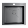 Кухонная мойка Omoikiri Akisame 51-GM нерж. сталь/вороненая сталь, 4973440