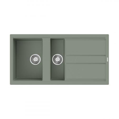 Кухонная мойка Omoikiri Kitagawa 100-2-WG Artceramic/wind green, 4993252