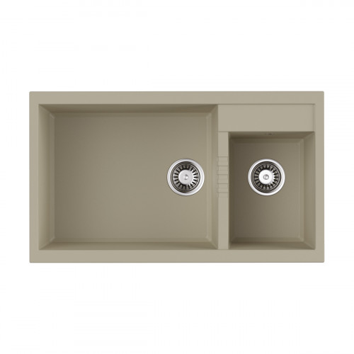 Кухонная мойка Omoikiri Tedori 86-2-LB-BE Tetogranit/ваниль, 4993933