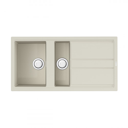 Кухонная мойка Omoikiri Kitagawa 100-2-WH Artceramic/белый, 4993803