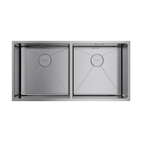 Кухонная мойка Omoikiri Taki 86-2-U/IF Side-IN нерж. сталь/нержавеющая сталь, 4993791