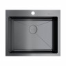 Кухонная мойка Omoikiri Akisame 59-GM нерж. сталь/вороненая сталь, 4973096