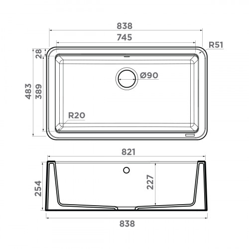Кухонная мойка Omoikiri Tarento 83-WH Tetogranit/белый, 4993177