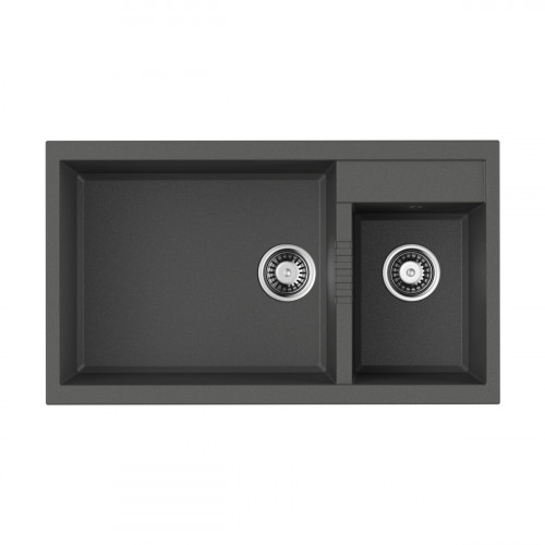 Кухонная мойка Omoikiri Tedori 86-2-LB-PL Tetogranit/платина, 4993939