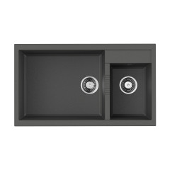 Кухонная мойка Omoikiri Tedori 86-2-LB-PL Tetogranit/платина, 4993939