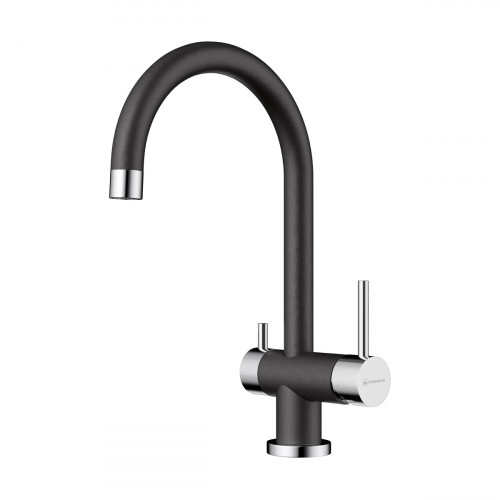 Смеситель для кухни Omoikiri Yamada-BL латунь/черный, 4994226