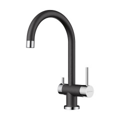 Смеситель для кухни Omoikiri Yamada-BL латунь/черный, 4994226