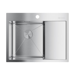Кухонная мойка Omoikiri Akisame 65-L-IN нерж. сталь/нержавеющая сталь, 4973058