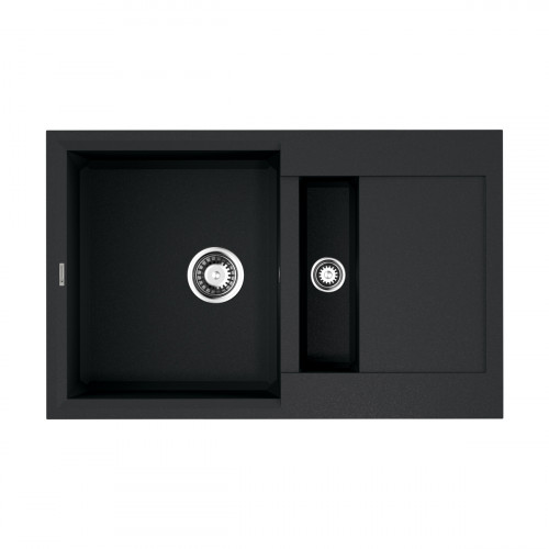 Кухонная мойка Omoikiri Sakaime 78-2-BL Tetogranit/черный, 4993114