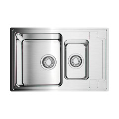 Кухонная мойка Omoikiri Mizu 78-2-IN нерж. сталь/нержавеющая сталь, 4973731