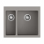 Кухонная мойка Omoikiri Bosen 59-2-GR Tetogranit/leningrad grey, 4993558