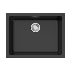 Кухонная мойка Omoikiri Okinoshima 61-U/I-BL Natceramic/черный, 4997063