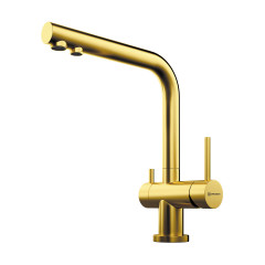 Смеситель для кухни Omoikiri Nagano-LG латунь/светлое золото, 4994178