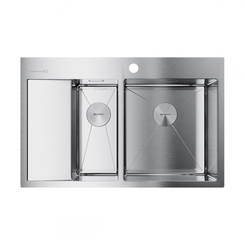 Кухонная мойка Omoikiri Akisame 78-2-R-IN нерж. сталь/нержавеющая сталь, 4973063