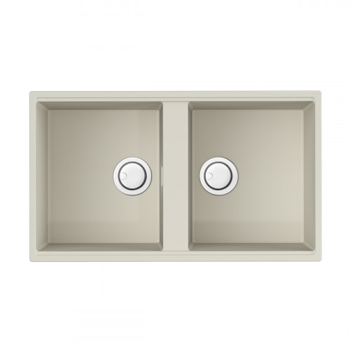 Кухонная мойка Omoikiri Kitagawa 83-2-U-WH Artceramic/белый, 4993809