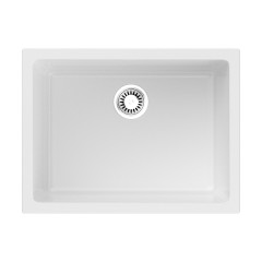 Кухонная мойка Omoikiri Okinoshima 61-U/I-WH Glossy Natceramic/белый глянцевый, 4993256