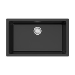 Кухонная мойка Omoikiri Okinoshima 76-U/I-BL Natceramic/черный, 4997146