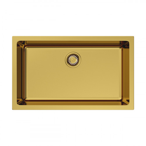 Кухонная мойка Omoikiri Okinoshima 76-U/I-G Glossy Natceramic/золото глянцевое, 4993041