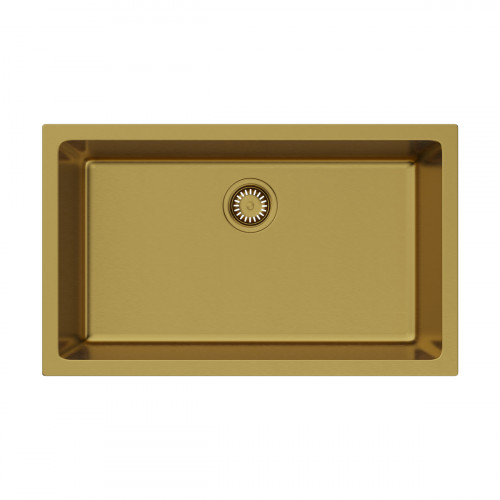 Кухонная мойка Omoikiri Okinoshima 76-U/I-G Matt Natceramic/золото матовое, 4993169