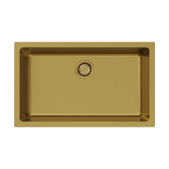 Кухонная мойка Omoikiri Okinoshima 76-U/I-G Matt Natceramic/золото матовое, 4993169