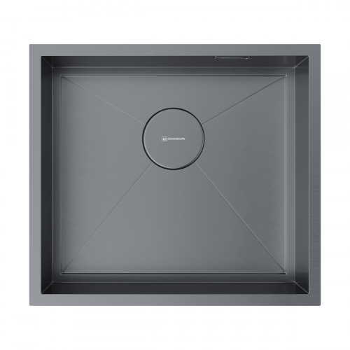 Кухонная мойка Omoikiri Kasen 49-16-INT-GM нерж. сталь/вороненая сталь, 4997055