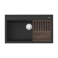 Кухонная мойка Omoikiri Kitagawa 86-LB-GB Artceramic/графит, 4993794