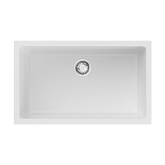 Кухонная мойка Omoikiri Okinoshima 76-U/I-WH Glossy Natceramic/белый глянцевый, 4997151