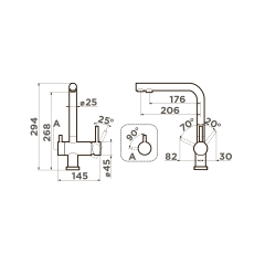 Смеситель для кухни Omoikiri Nagano-P-WH латунь/белый, 4974054