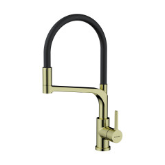 Смеситель для кухни Omoikiri Sinto 2 Plus-LG-BL латунь/светлое золото/черный, 4994469