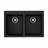 Кухонная мойка Omoikiri Bosen 80-2-BL Tetogranit/черный, 4993836