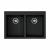 Кухонная мойка Omoikiri Bosen 80-2-BL Tetogranit/черный, 4993836