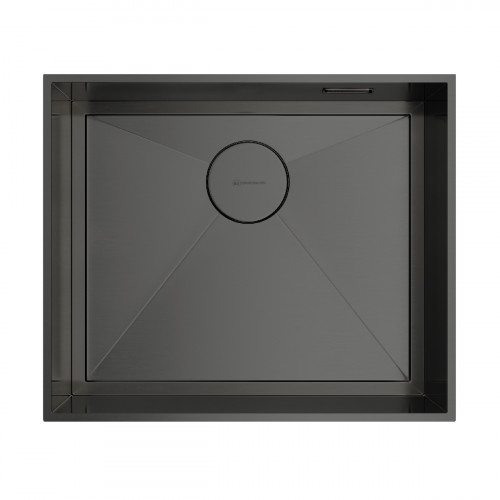 Кухонная мойка Omoikiri Kasen 53-26-INT-GM нерж. сталь/вороненая сталь, 4993496